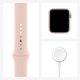 Apple Watch SE GPS, 40mm in alluminio oro con cinturino Sport Rosa sabbia 9