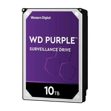 Western Digital Purple disco rigido interno 10 TB 7200 Giri/min 256 MB 3.5" Serial ATA III