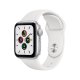 Apple Watch SE GPS, 40mm in alluminio argento con cinturino Sport Bianco 2