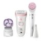 Braun Silk-épil 9 9-975 Beauty Set Epilatore Donna 6-In-1 Wet&Dry Senza Fili – Rasoio, Spazzola Esfoliante Corpo, Kit Pulizia Viso Corpo 3