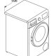 Bosch Serie 4 WNA13400IT lavasciuga Libera installazione Caricamento frontale Bianco E 8