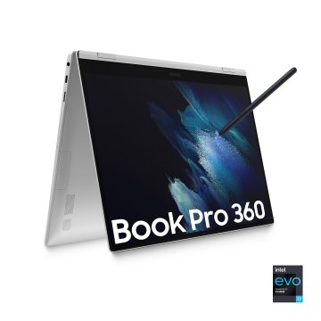 Samsung Galaxy Book Pro 360 , 15.6”, Windows 11 ready, portatile 2-in-1 con S Pen, Intel EVO i7 (Intel Evo), 16 GB RAM, 512GB SSD, Mystic Argento