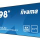 iiyama LH9852UHS-B1 visualizzatore di messaggi Pannello piatto per segnaletica digitale 2,49 m (98