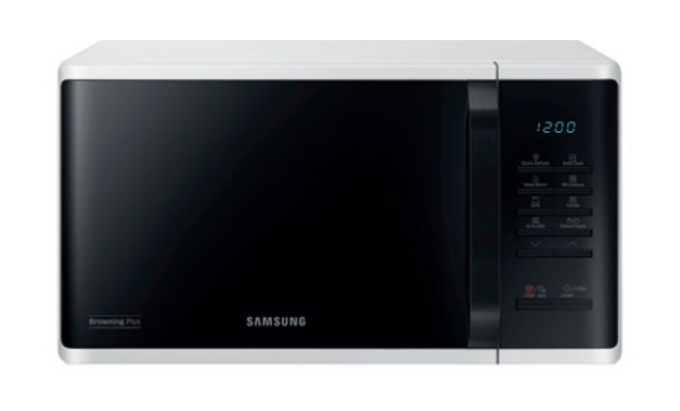 MG23K3513A - Samsung MG23K3513AW Superficie piana Microonde con grill 23 L  800 W Nero, Bianco - Forno microonde - Cottura cibi a Roma - Radionovelli