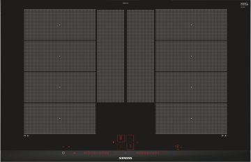 Siemens EX875LYV1E piano cottura Nero Da incasso Piano cottura a induzione 4 Fornello(i)