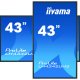 iiyama LH4342UHS-B3 visualizzatore di messaggi Pannello piatto per segnaletica digitale 108 cm (42.5