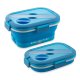 Macom Space Lunch To Go Scaldavivande in silicone pieghevole SalvaSpazio 0,8 L Blu, Bianco Adulto 35 W 4