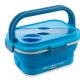 Macom Space Lunch To Go Scaldavivande in silicone pieghevole SalvaSpazio 0,8 L Blu, Bianco Adulto 35 W 6