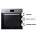 Samsung NV70K1340BS/ET forno 68 L A Nero, Acciaio inossidabile 11