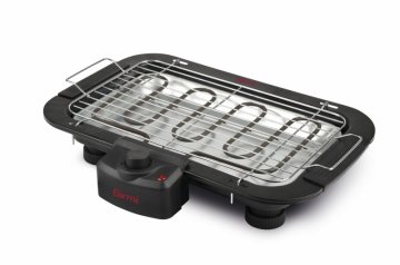 Girmi BQ11 Barbecue Da tavolo Elettrico Nero, Acciaio inox 2000 W