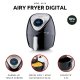 Ariete 4616 Airy Fryer Digital - Friggitrice ad Aria - Frigge senza grassi e olio - 7 Programmi Preimpostati - 1300 Watt - 3,5 Litri - Nero 3