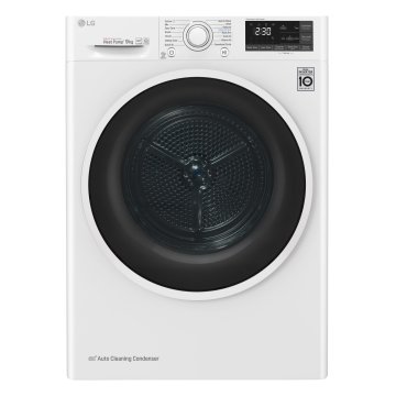 LG RC90U2AV4Q Asciugatrice 9 kg Pompa di Calore Pompa di Calore Libera installazione Carica frontale A+++-10%