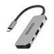 Sitecom CN-384 hub di interfaccia USB 3.2 Gen 1 (3.1 Gen 1) Type-C 5000 Mbit/s Alluminio, Nero 2