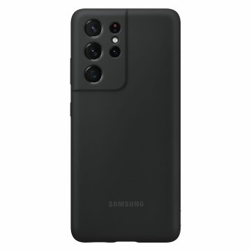 Samsung Cover in silicone per Galaxy S21 Ultra 5G (2021), Nero