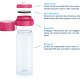 Brita Fill&Go Bottle Filtr Pink Bottiglia per filtrare l'acqua Rosa, Trasparente 10