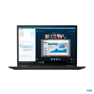 Lenovo ThinkPad X13 Yoga Intel® Core™ i7 i7-1165G7 Ibrido (2 in 1) 33,8 cm (13.3") Touch screen WUXGA 16 GB LPDDR4x-SDRAM 512 GB SSD Wi-Fi 6 (802.11ax) Windows 10 Pro Nero