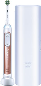 Oral-B Genius X 80354129 spazzolino elettrico Adulto Spazzolino oscillante Oro rosa, Bianco