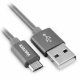 Vultech SM-N31G cavo USB 1 m USB 2.0 USB A Micro-USB B Grigio, Argento 2