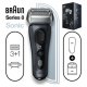 Braun Series 8 8453cc Rasoio Elettrico Barba, Testina Con Rifinitore Di Precisione 3+1, Tecnologia Sonica E Adattamento Della Testina Di 40°, Stazione SmartCare 4 In 1, Wet&Dry 4