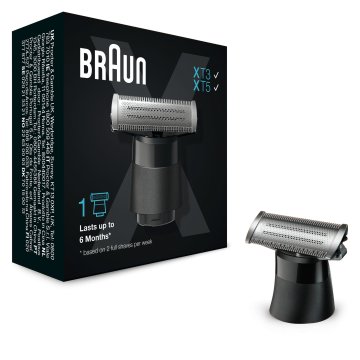 Braun Series X Lama Di Ricambio – Compatibile Con I Modelli Series X, Regolabarba Uomo E Rasoio Elettrico Per Barba, Una Lama Per Radere, Regolare E Definire Qualsiasi Stile, 1 Pezzo, XT10