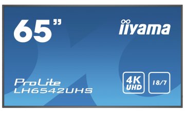 iiyama LH6542UHS-B3 visualizzatore di messaggi Pannello piatto per segnaletica digitale 163,8 cm (64.5") IPS 500 cd/m² 4K Ultra HD Nero Processore integrato Android 8.0 18/7