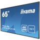 iiyama LH6542UHS-B3 visualizzatore di messaggi Pannello piatto per segnaletica digitale 163,8 cm (64.5