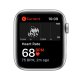 Apple Watch SE GPS, 44mm in alluminio argento con cinturino Sport Bianco 5