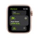 Apple Watch SE GPS, 44mm in alluminio oro con cinturino Sport Rosa sabbia 4
