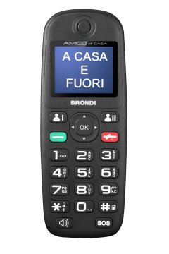 Brondi Amico di Casa 4,5 cm (1.77") 75 g Nero Telefono cellulare basico