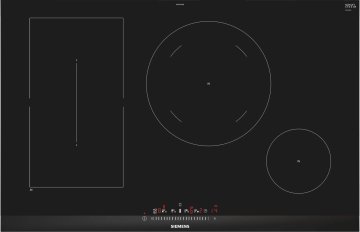 Siemens iQ500 ED875FSB5E piano cottura Nero Da incasso 80 cm Piano cottura a induzione 4 Fornello(i)