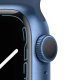 Apple Watch Series 7 GPS, 41mm Cassa in Alluminio Blu con Cinturino Sport Azzurro 4