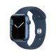 Apple Watch Series 7 GPS, 45mm Cassa in Alluminio Blu con Cinturino Sport Azzurro 2