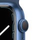 Apple Watch Series 7 GPS, 45mm Cassa in Alluminio Blu con Cinturino Sport Azzurro 4