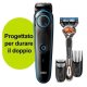 Braun BT5240 Regolabarba Uomo, Rifinitore E Tagliacapelli Con 39 Impostazioni Di Lunghezza, Progettato Per Durare Il Doppio*, Nero/Blu 9