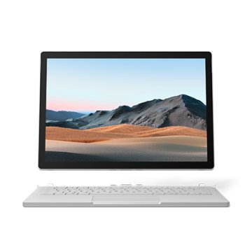 Microsoft Surface Book 3 Ibrido (2 in 1) 34,3 cm (13.5") Touch screen Intel® Core™ i7 i7-1065G7 16 GB LPDDR4x-SDRAM 256 GB SSD NVIDIA® GeForce® GTX 1650 Max-Q Wi-Fi 6 (802.11ax) Windows 10 Pro Platino