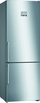 Bosch Serie 6 KGN49AIDP frigorifero con congelatore Libera installazione 438 L D Acciaio inox