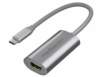 Mediacom MD-C306 hub di interfaccia USB tipo-C Alluminio