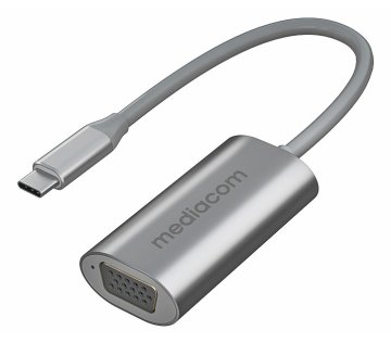 Mediacom MD-C307 hub di interfaccia USB tipo-C Alluminio