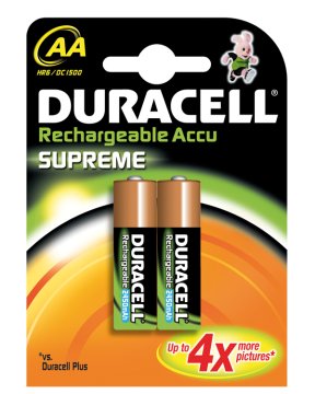 Duracell AA Supreme (2pcs) Batteria ricaricabile Stilo AA