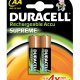 Duracell AA Supreme (2pcs) Batteria ricaricabile Stilo AA 2