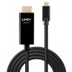 Lindy 43291 cavo e adattatore video 1 m USB tipo-C HDMI tipo A (Standard) Nero 3