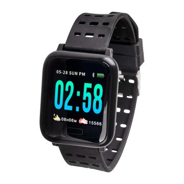Twenty-five-seven SW600 smartwatch e orologio sportivo 3,3 cm (1.3") LCD Digitale 240 x 240 Pixel Touch screen Nero