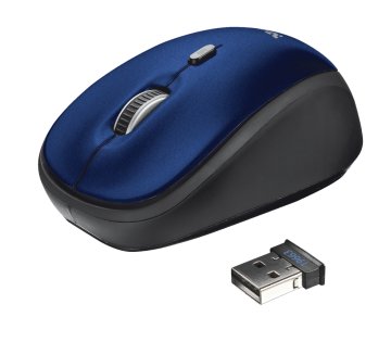 Trust 19663 mouse Ufficio RF Wireless Ottico 1600 DPI