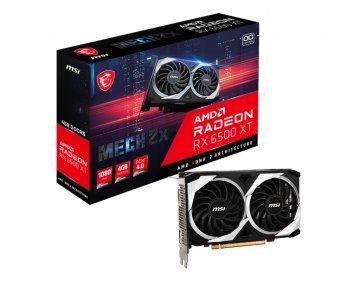 MSI MECH RADEON RX 6500 XT 2X 4G OC scheda video AMD 4 GB GDDR6