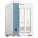 QNAP TS-233 server NAS e di archiviazione Mini Tower Collegamento ethernet LAN Bianco Cortex-A55 5