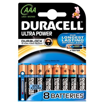 Duracell 8x LR03 AAA Batteria monouso Mini Stilo AAA Alcalino
