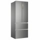 Haier HB17FPAAA frigorifero side-by-side Libera installazione 446 L E Platino, Acciaio inossidabile 16