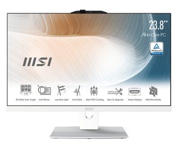 MSI Modern AM242TP 11M Intel® Core™ i7 i7-1165G7 60,5 cm (23.8") 1920 x 1080 Pixel Touch screen PC All-in-one 16 GB DDR4-SDRAM 512 GB SSD Wi-Fi 6 (802.11ax) Bianco