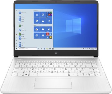 HP 14s-dq0062nl Intel® Celeron® N4020 Computer portatile 35,6 cm (14") HD 4 GB DDR4-SDRAM 128 GB SSD Wi-Fi 5 (802.11ac) Windows 11 Home in S mode Bianco