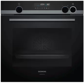 Siemens iQ500 HR478G5B6S forno 71 L Nero, Acciaio inox